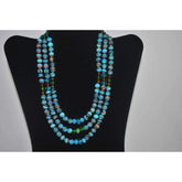 FBT - Malachite Gemstone Multi Strands Necklace - FashionByTeresa